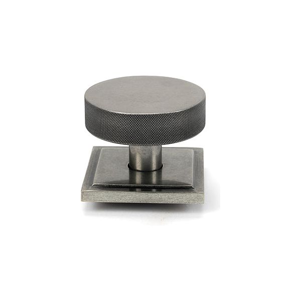 From The Anvil - Pewter Brompton Centre Door Knob (Square) - 46765