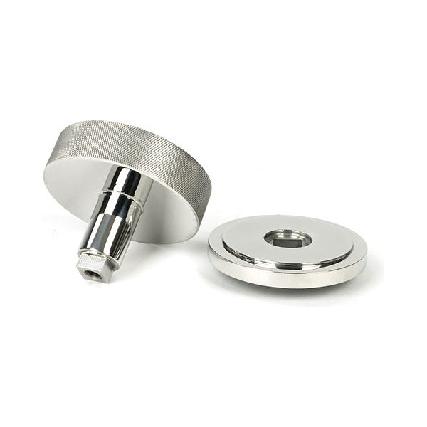 From The Anvil - Polished Marine SS (316) Brompton Centre Door Knob (Art Deco) - 46767