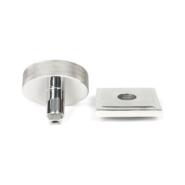 From The Anvil - Polished Marine SS (316) Brompton Centre Door Knob (Square) - 46769