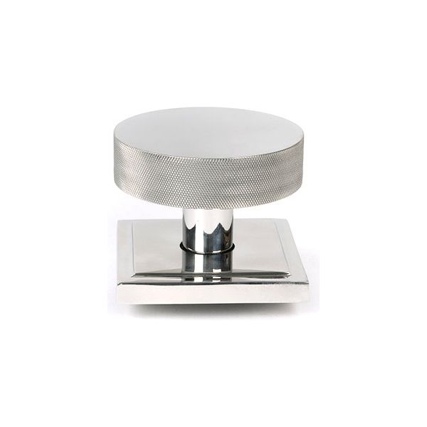 From The Anvil - Polished Marine SS (316) Brompton Centre Door Knob (Square) - 46769