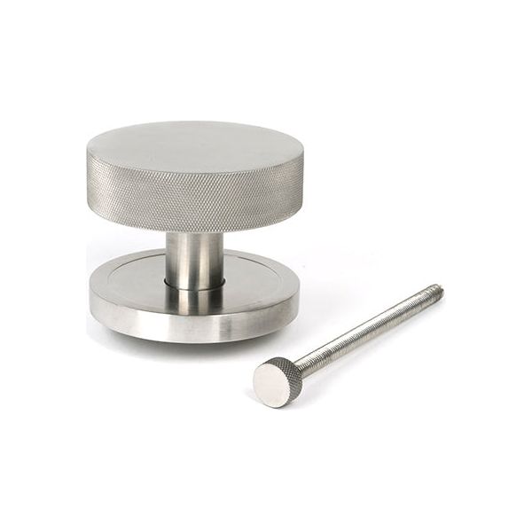 From The Anvil - Satin Marine SS (316) Brompton Centre Door Knob (Plain) - 46770