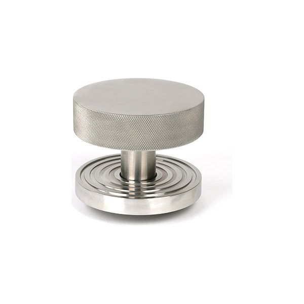 From The Anvil - Satin Marine SS (316) Brompton Centre Door Knob (Beehive) - Satin Marine SS (316)  - 46772