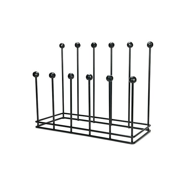 From The Anvil - Matt Black Six Pair Boot Rack - Matt Black  - 47108