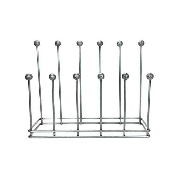 From The Anvil - Pewter Six Pair Boot Rack - Pewter Patina  - 47109