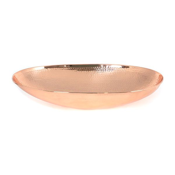 From The Anvil - Hammered Copper Oval Sink - Hammered Copper  - 47203