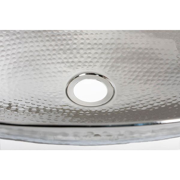 From The Anvil - Hammered Nickel Oval Sink - Hammered Nickel  - 47204