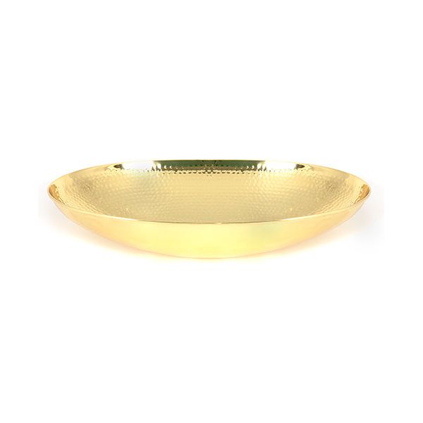 From The Anvil - Hammered Brass Oval Sink - Hammered Brass  - 47205