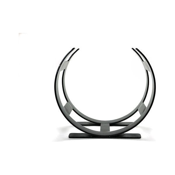 From The Anvil - Pewter Curved Log Holder - Small - Pewter Patina  - 47210