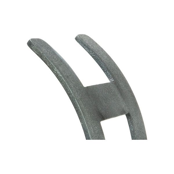 From The Anvil - Pewter Curved Log Holder - Small - Pewter Patina  - 47210