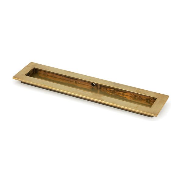 From The Anvil - 250mm Plain Rectangular Pull - Aged Brass - 48307