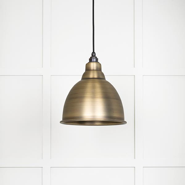 From The Anvil - Aged Brass Brindley Pendant - Aged Brass  - 49497