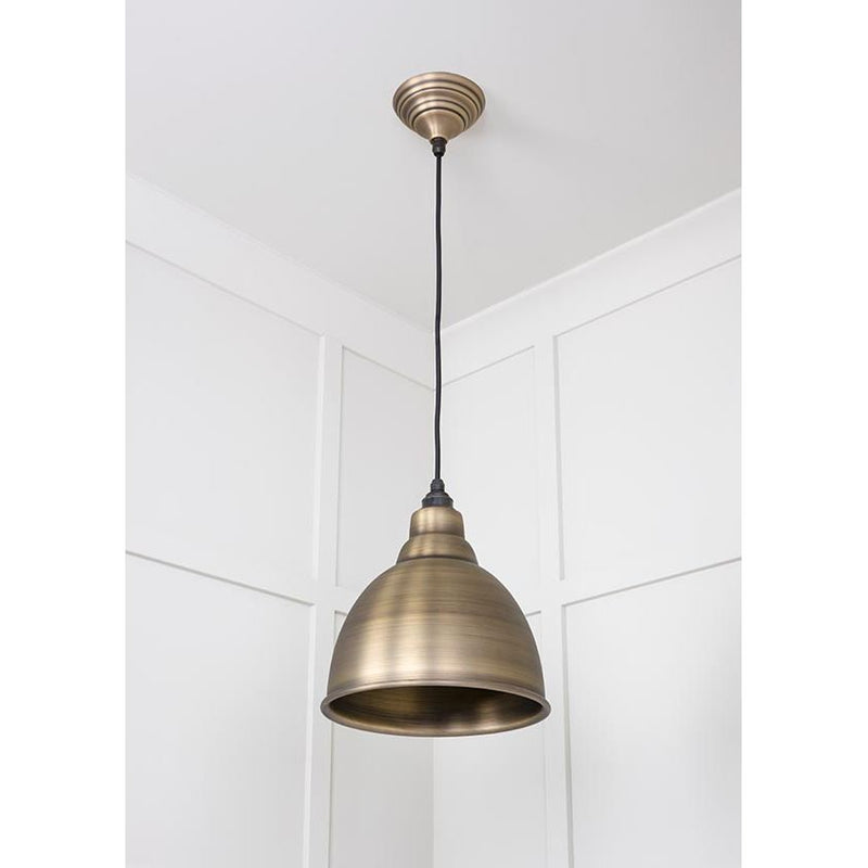 From The Anvil - Aged Brass Brindley Pendant - Aged Brass  - 49497