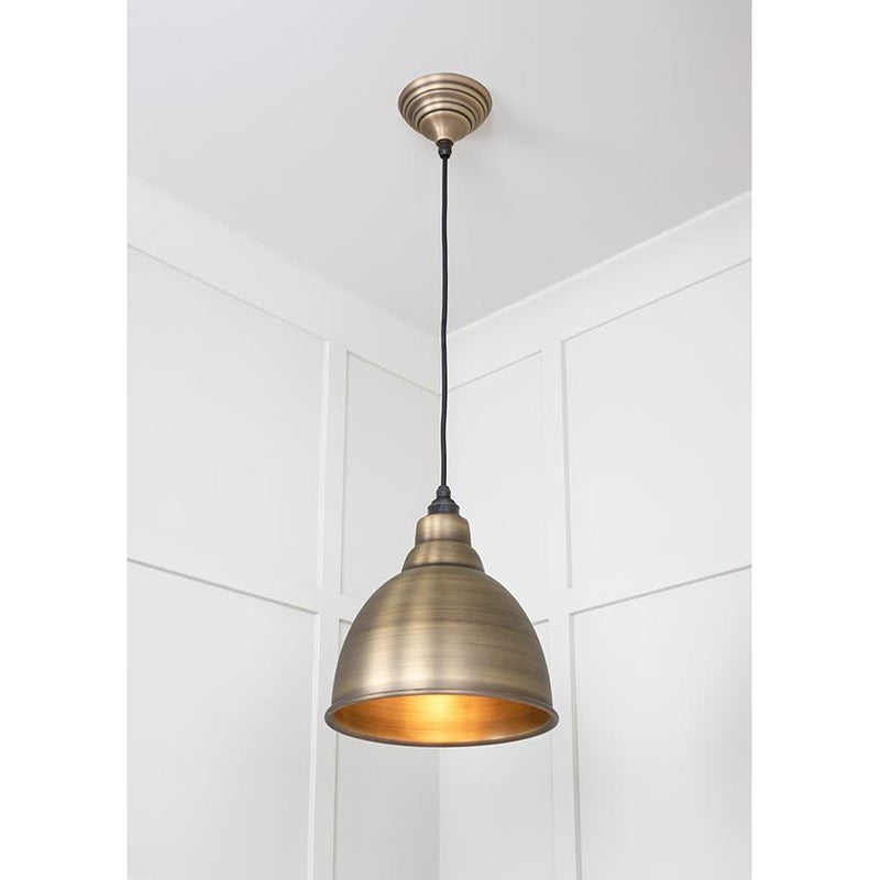 From The Anvil - Aged Brass Brindley Pendant - Aged Brass  - 49497