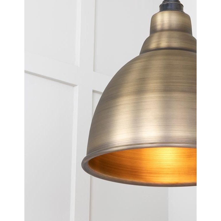 From The Anvil - Aged Brass Brindley Pendant - Aged Brass  - 49497