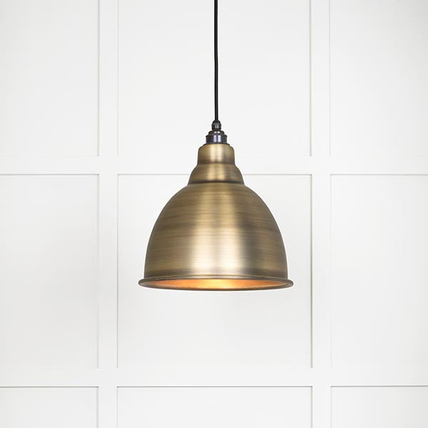 From The Anvil - Aged Brass Brindley Pendant - Aged Brass  - 49497