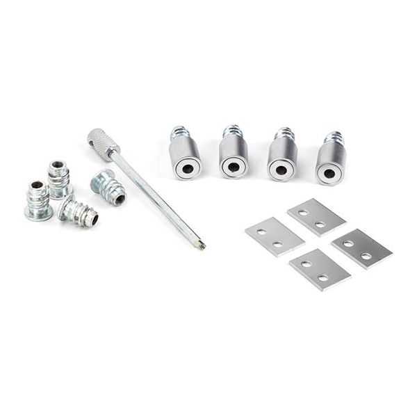 From The Anvil - Satin Chrome Secure Stops (Pack of 4) - Satin Chrome  - 49591