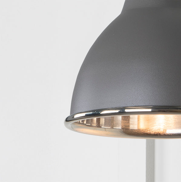 From The Anvil - Smooth Nickel Brindley Wall Light in Bluff - Smooth Nickel  - 49715SBL