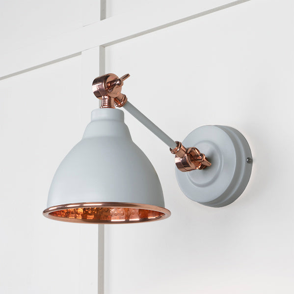 From The Anvil - Hammered Copper Brindley Wall Light in Birch - Hammered Copper  - 49717SBI