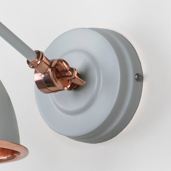 From The Anvil - Hammered Copper Brindley Wall Light in Birch - Hammered Copper  - 49717SBI