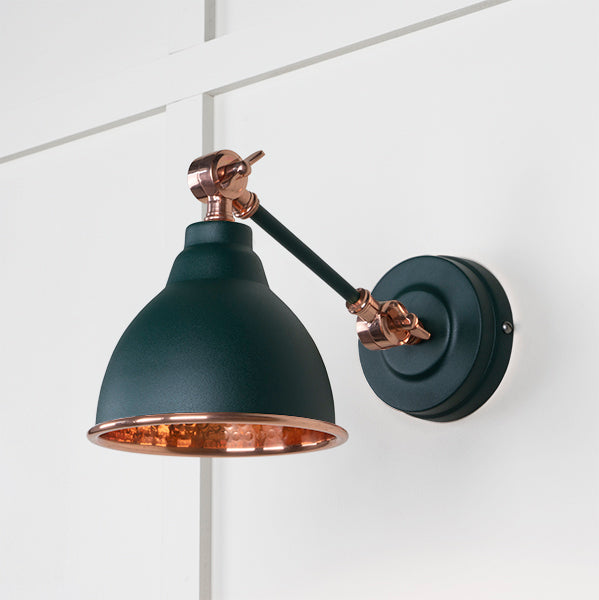 From The Anvil - Hammered Copper Brindley Wall Light in Dusk - Hammered Copper  - 49717SDU