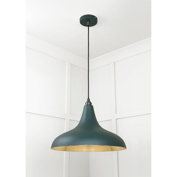 From The Anvil - Smooth Brass Frankley Pendant in Dingle - Smooth Brass  - 49722SDI