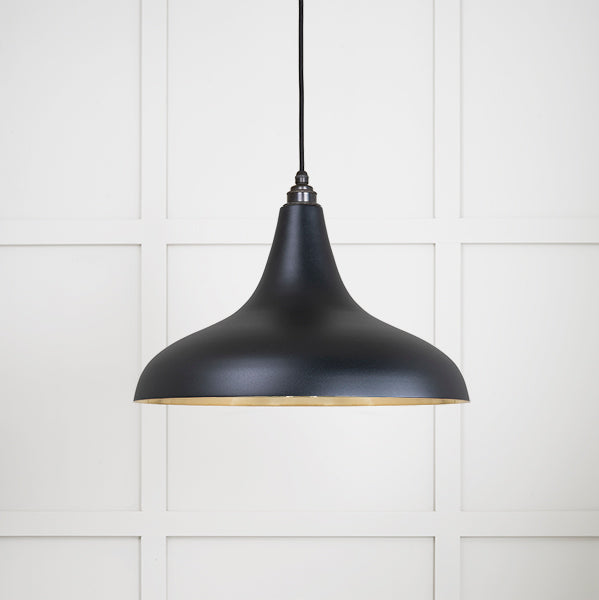 From The Anvil - Smooth Brass Frankley Pendant in Elan Black - Smooth Brass  - 49722SEB