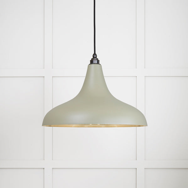 From The Anvil - Smooth Brass Frankley Pendant in Upstream - Smooth Brass  - 49722SU