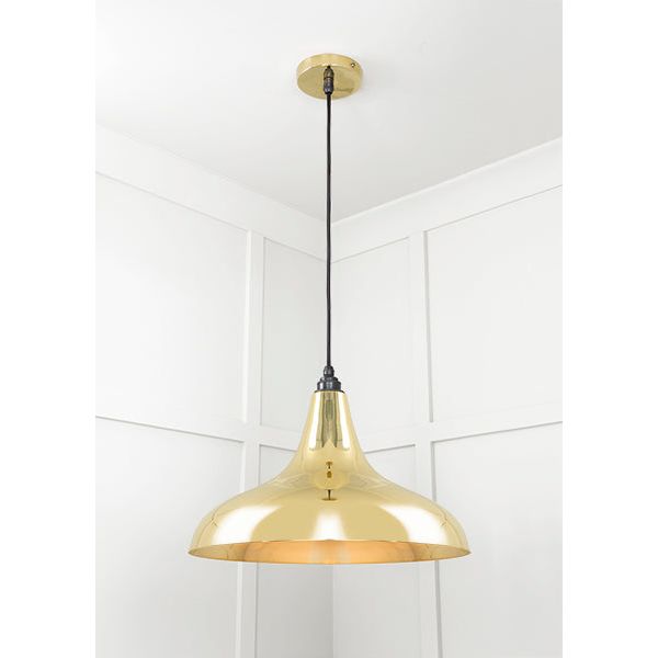 From The Anvil - Smooth Brass Frankley Pendant - Smooth Brass  - 49722