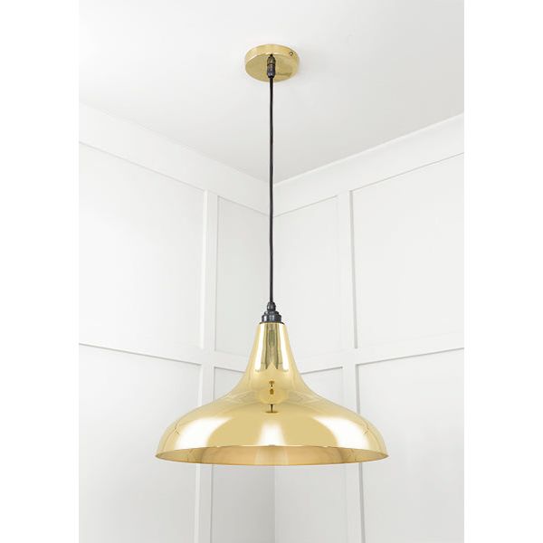 From The Anvil - Smooth Brass Frankley Pendant - Smooth Brass  - 49722