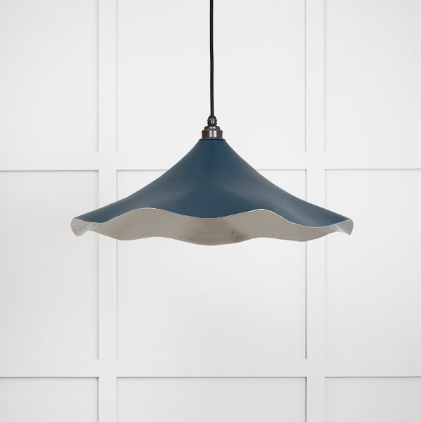 From The Anvil - Smooth Nickel Flora Pendant in Elan Black - Smooth Nickel  - 49730SEB