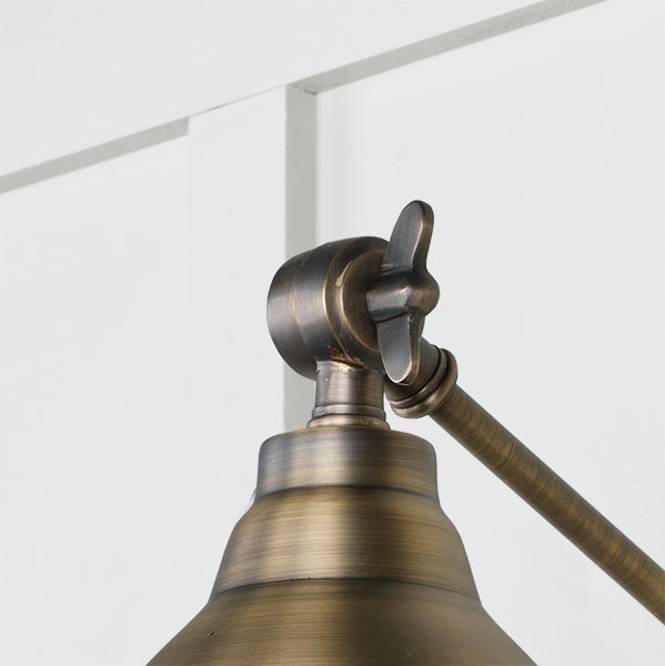 From The Anvil - Aged Brass Brindley Wall Light - Aged Brass  - 49733