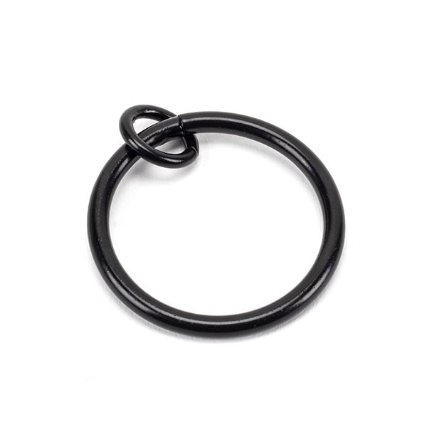 From The Anvil - Black Curtain Ring - Black  - 49910