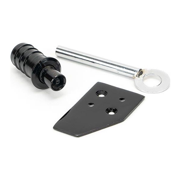 From The Anvil - Black Key-Flush Sash Stop - Black  - 49918