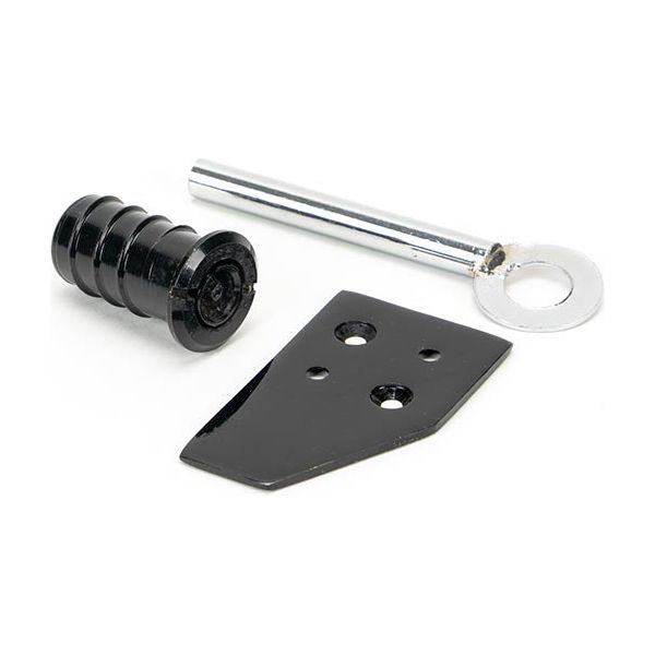 From The Anvil - Black Key-Flush Sash Stop - Black  - 49918