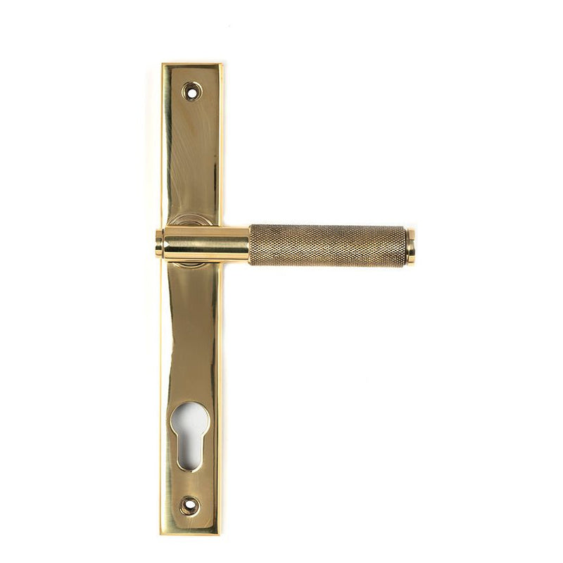 From The Anvil - Brompton Slimline Espag. Lock Set - Polished Brass - 50604