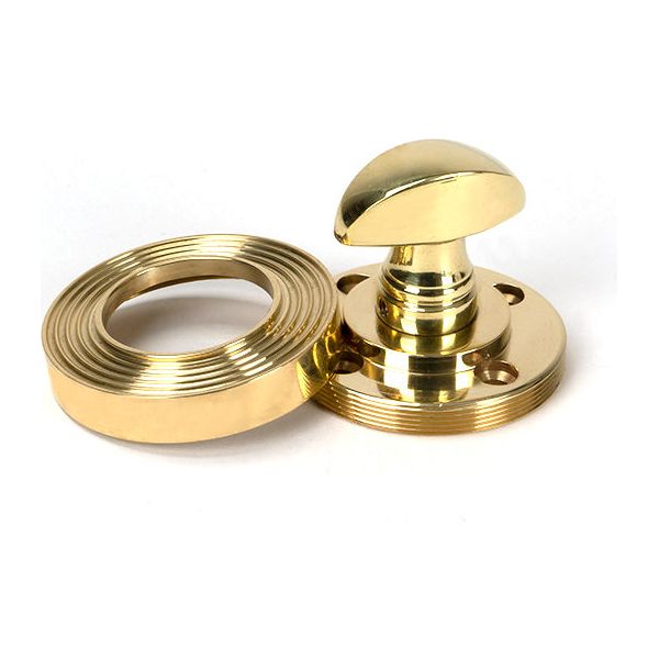 From The Anvil - Round Thumbturn Set (Beehive) - Polished Brass - 50752