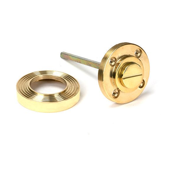 From The Anvil - Round Thumbturn Set (Beehive) - Polished Brass - 50752