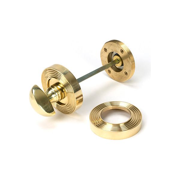 From The Anvil - Round Thumbturn Set (Beehive) - Polished Brass - 50752