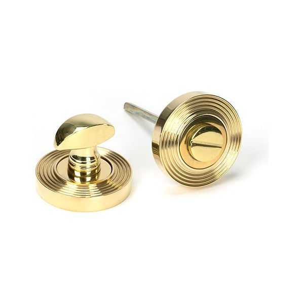 From The Anvil - Round Thumbturn Set (Beehive) - Polished Brass - 50752