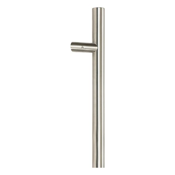 From The Anvil - 0.6m Offset T Bar Handle Bolt Fix 32mm Diameter - Satin Marine SS (316) - 50771