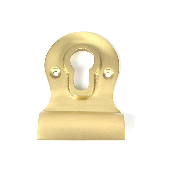 From The Anvil - Satin Brass Euro Door Pull - Satin Brass  - 50898