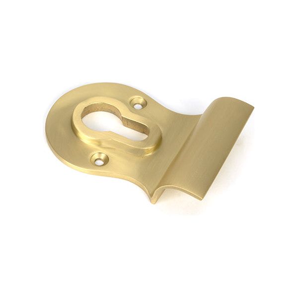 From The Anvil - Satin Brass Euro Door Pull - Satin Brass  - 50898