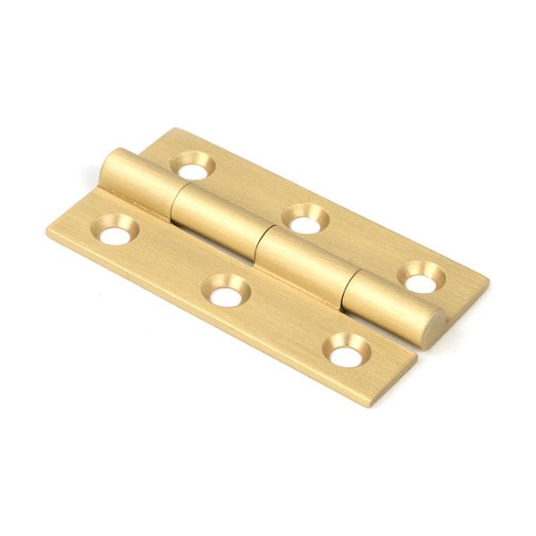 From The Anvil - Satin Brass 2" Butt Hinge (pair) - Satin Brass  - 50915