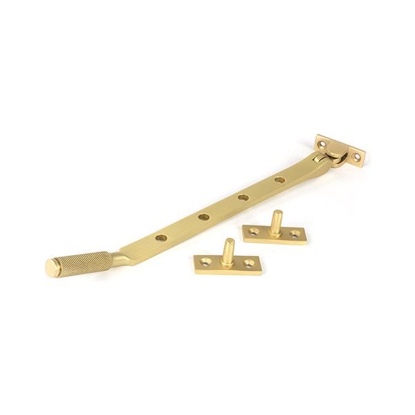 From The Anvil - Satin Brass 10" Brompton Stay - Satin Brass  - 50922