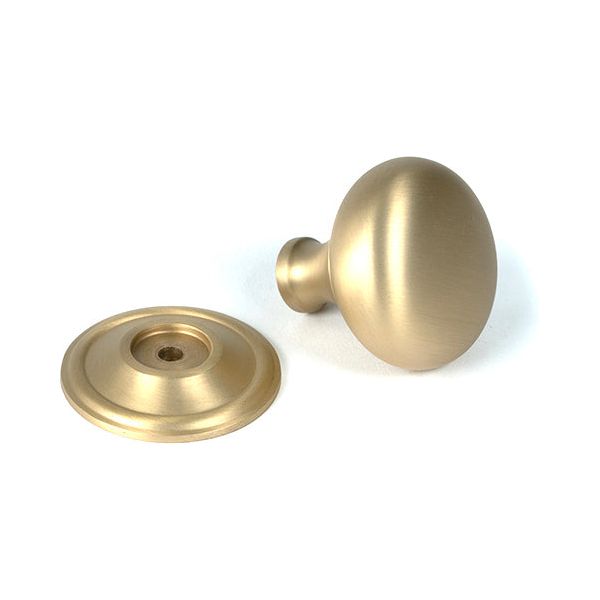 From The Anvil - Satin Brass Beehive Cabinet Knob 30mm - Satin Brass  - 50931