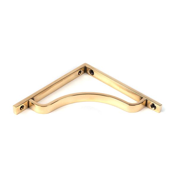 From The Anvil - Satin Brass Abingdon Shelf Bracket (150mm x 150mm) - Satin Brass  - 51087