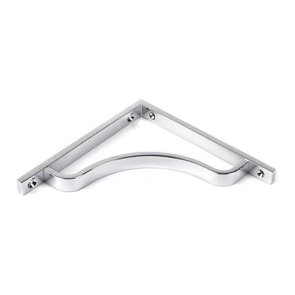 From The Anvil - Satin Chrome Abingdon Shelf Bracket (150mm x 150mm) - Satin Chrome  - 51090