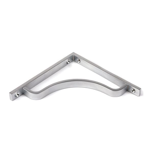 From The Anvil - Polished Nickel Abingdon Shelf Bracket (150mm x 150mm) - Polished Nickel  - 51091