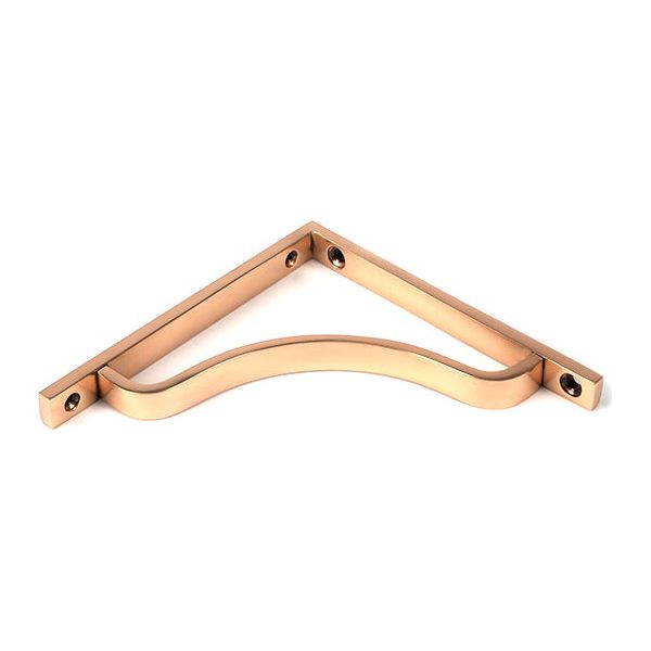 From The Anvil - Polished Bronze Abingdon Shelf Bracket (150mm x 150mm) - Polished Bronze  - 51093