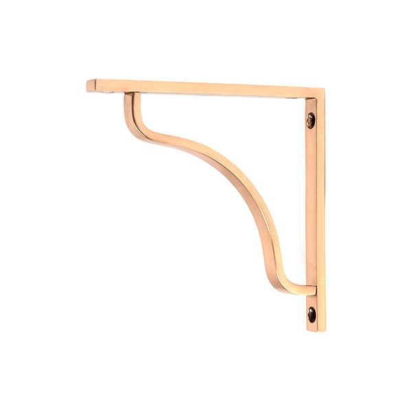 From The Anvil - Polished Bronze Abingdon Shelf Bracket (150mm x 150mm) - Polished Bronze  - 51093